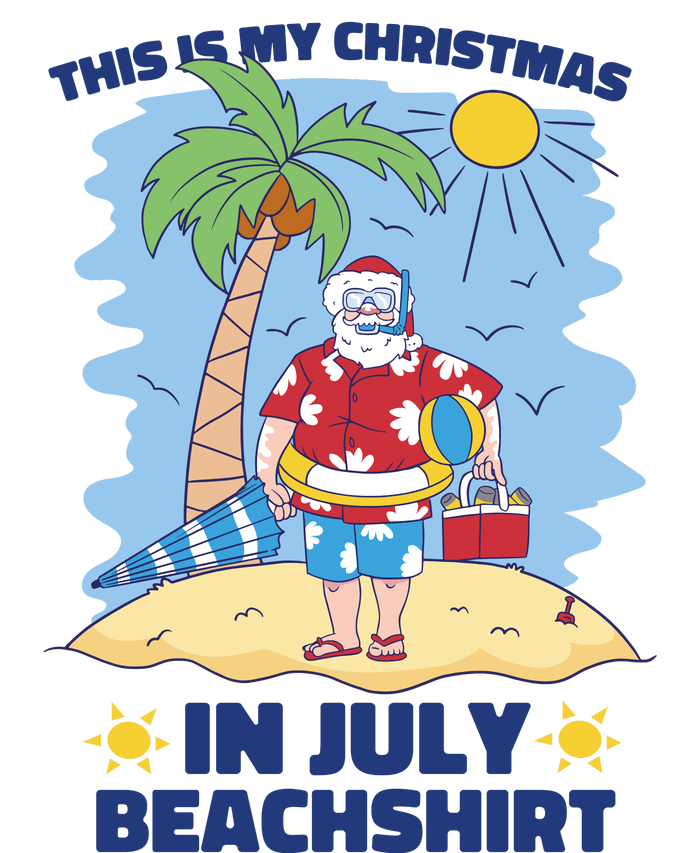 This Is My Christmas In July Beachshirt Santa Premium T-Shirt