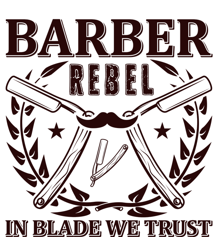 Barber Rebel In Blade We Trust Bella+Canvas Jersey Crop Tee