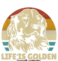 Golden Retriever Hund Life Is Golden Retro Vintage Women's T-Shirt