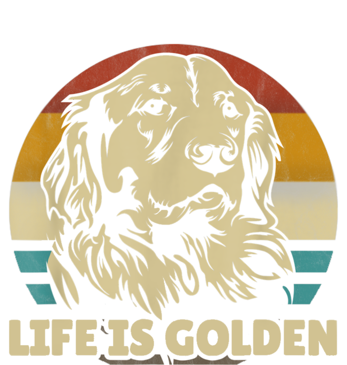 Golden Retriever Hund Life Is Golden Retro Vintage Women's T-Shirt