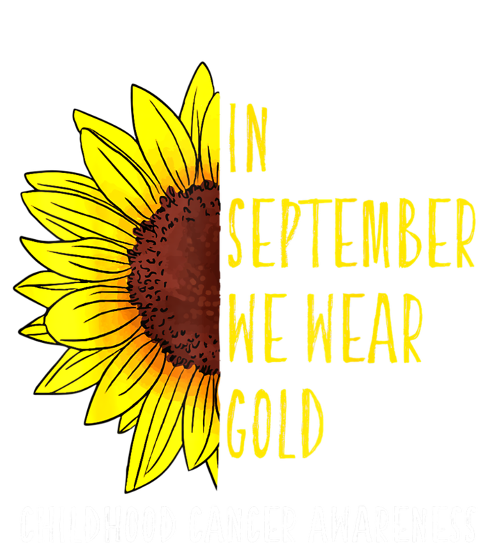 In September Wear Gold Childhood Cancer Awareness Sunflower Toddler Hoodie