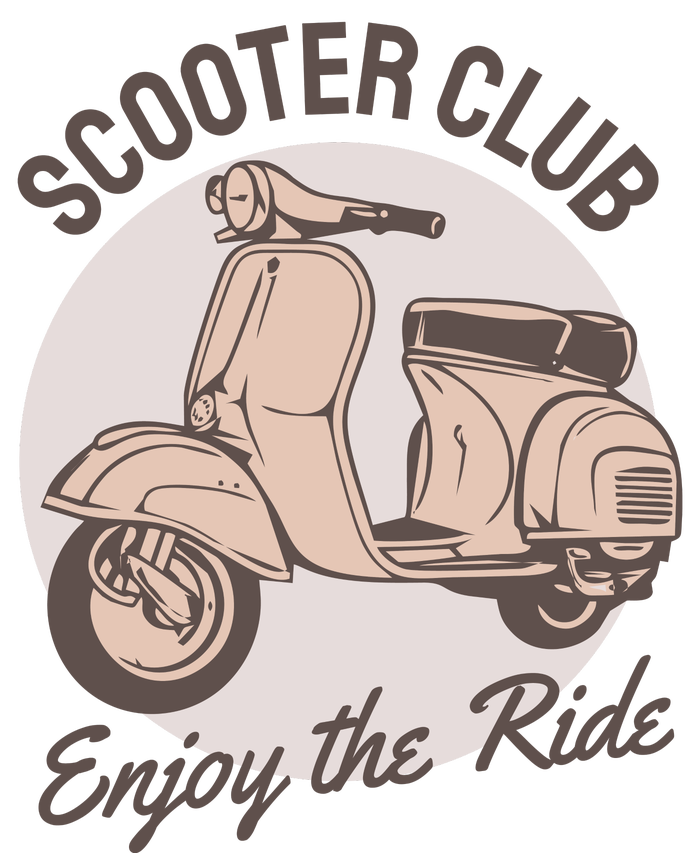 Scooter Club Enjoy The Ride Short Acrylic Beanie