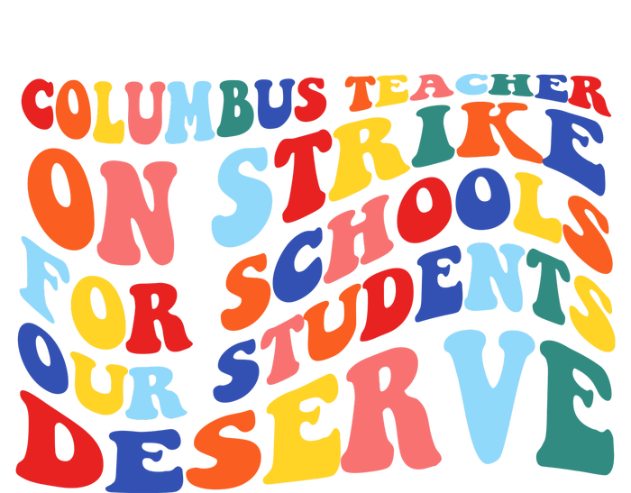 Columbus Ohio School Teachers Strike Retro Style T-Shirt