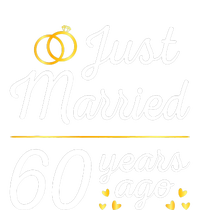 Just Married 60 Years Ago 60th Wedding Anniversary Matching Tie-Dye Long Sleeve Shirt