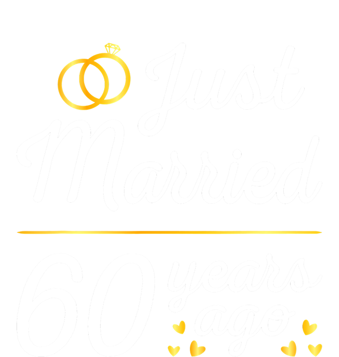 Just Married 60 Years Ago 60th Wedding Anniversary Matching Tie-Dye Long Sleeve Shirt