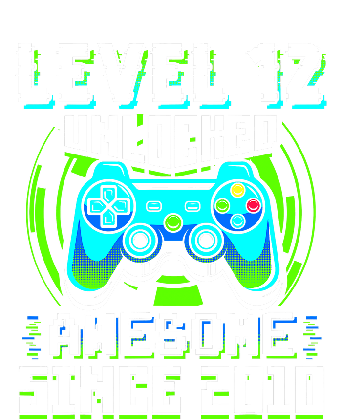 Level 12 Unlocked Awesome Since 2010 Gamer 12th Birthday Kids Hoodie