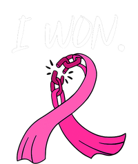 I Won Survivor Breast Cancer Awareness Support Mom Wife Premium Hoodie