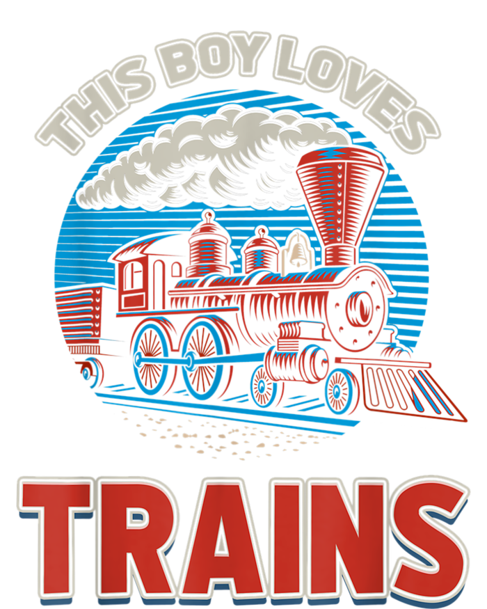 This Boy Loves Trains Locomotives And Wagon! Boys Train T-Shirt