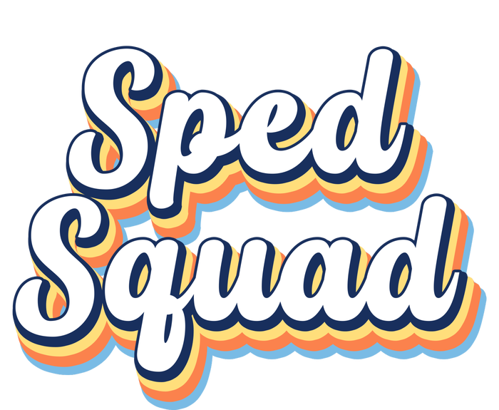 Sped Squad Special Education Retro Dry Zone Grid Polo