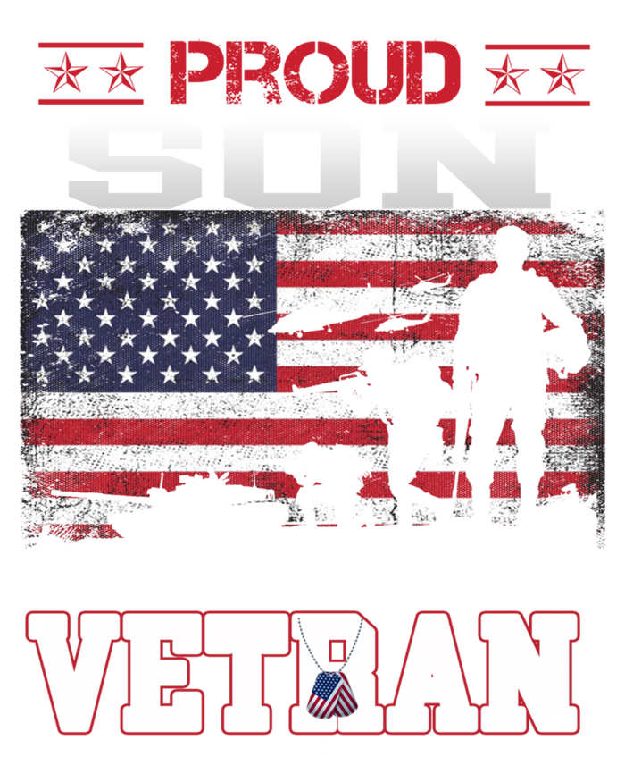 Proud Son Of A Veteran Vintage Flag Military Veterans Day Meaningful Gift Coaster