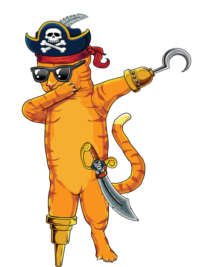 Dabbing Spooky Pirate Cat Halloween Costume Great Gift Kids Long Sleeve Shirt