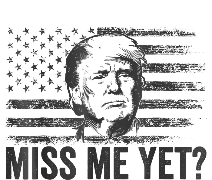 Trump Miss Me Yet Trump 2024 America Flag I'll Be Back 4th Kids T-Shirt