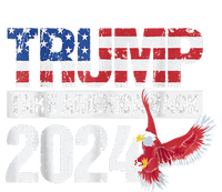 Trump 2024 Flag Take America Back Trump 2024 Women's Tri-Blend 3/4-Sleeve Raglan Shirt