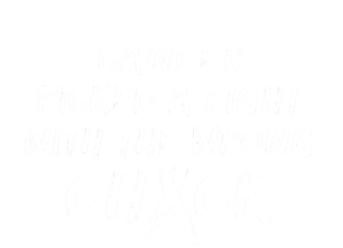 Cancer Picked A Fight With The Wrong Chick Breast Cancer Warrior Awareness Pink Women's Tri-Blend 3/4-Sleeve Raglan Shirt