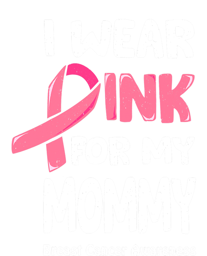 I Wear Pink For My Mommy Breast Cancer Mommy Women's Tri-Blend 3/4-Sleeve Raglan Shirt