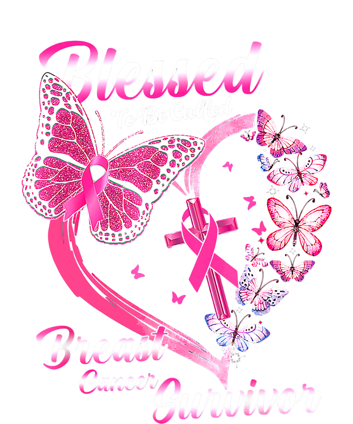 Pink Butterfly Blessed To Be Called Breast Cancer Survivor T-Shirt