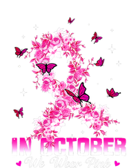 In October We Wear Pink Breast Cancer Awareness Pink Ribbons Tie Dye Hoodie