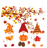 Halloween Three Gnomes Hat Leopard Pumpkin Fall Leaves Cool Gift Kids T-Shirt