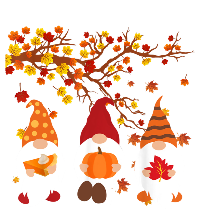 Halloween Three Gnomes Hat Leopard Pumpkin Fall Leaves Cool Gift Kids T-Shirt