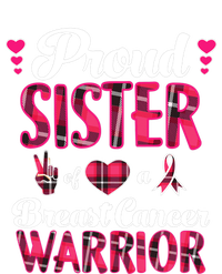 Proud Sister Breast Cancer Awareness Warrior Pink Ribbon Valucap Bio-Washed Visor