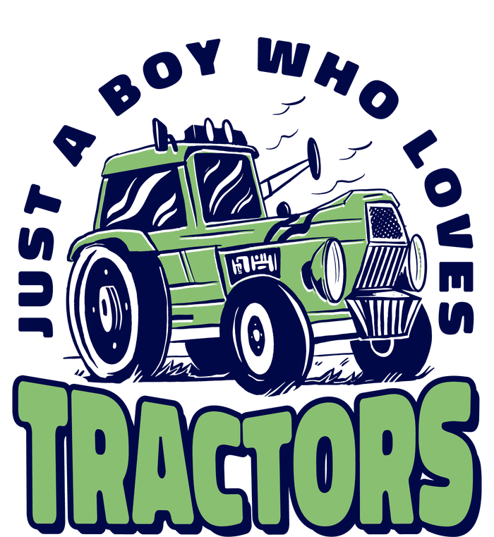 Just A Boy Who Loves Tractors Women's Perfect Tri Tunic Long Sleeve Shirt