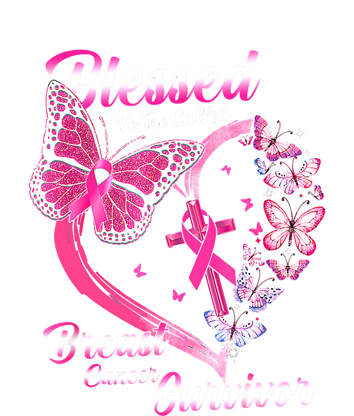 Blessed To Be Called Pink Butterfly Breast Cancer Survivor Tall T-Shirt