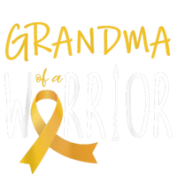 Childhood Cancer Awareness Grandma Of A Warrior Women's Tri-Blend 3/4-Sleeve Raglan Shirt