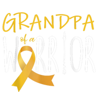 Childhood Cancer Awareness Grandpa Of A Warrior Women's Tri-Blend 3/4-Sleeve Raglan Shirt