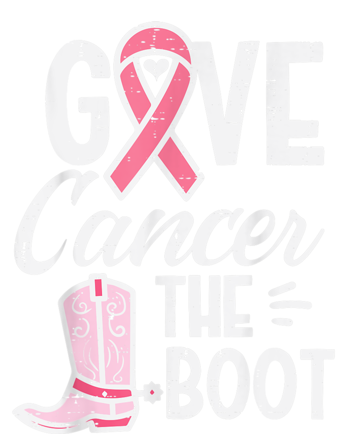 Give Breast Cancer The Boot Pink Ribbon Awareness Women Tie-Dye T-Shirt