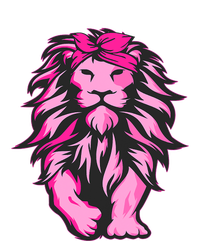 Lion Pink Bandana Breast Cancer Awareness Survivor Warrior Large Microfiber Waffle Golf Towel