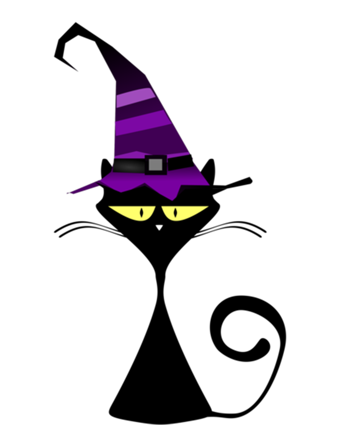 Original Cat With Wizard Hat Halloween Costume Gift T-Shirt