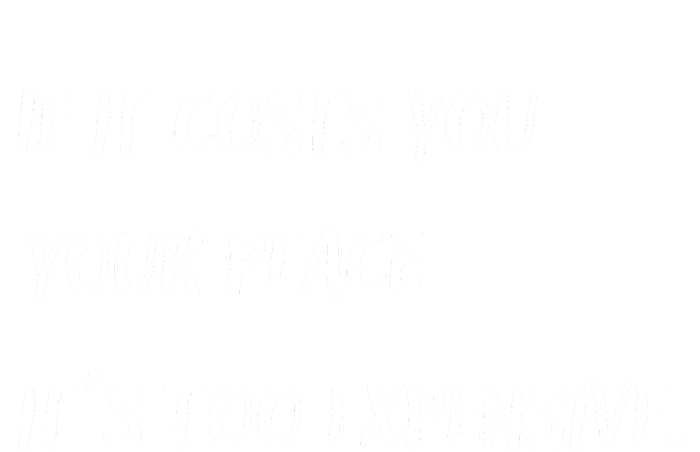 If It Costs You Your Peace It's Too Expensive Wool Snapback Cap