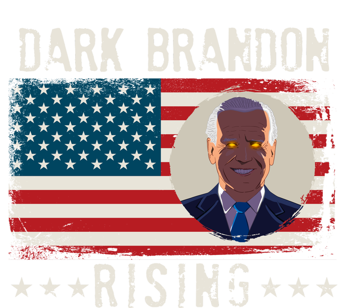 Dark Brandon Rising Anti Joe Biden Distressed USA American Flag Premium Hoodie