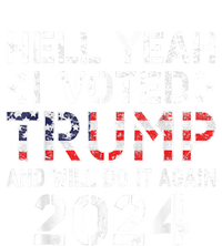 Trump 2024 I Voted Trump Flag Tee Maga Usa Flag Trump 2024 Tie-Dye Long Sleeve Shirt