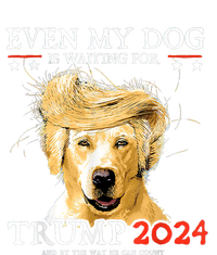 Even My Dog Is Waiting For Trump 2024 Womens Cotton Relaxed Long Sleeve T-Shirt