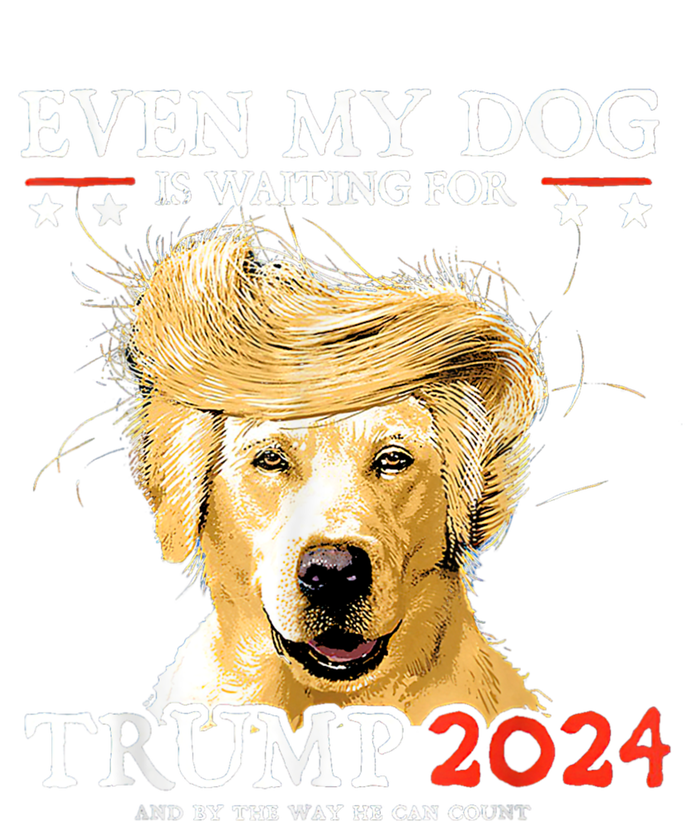 Even My Dog Is Waiting For Trump 2024 Womens Cotton Relaxed Long Sleeve T-Shirt