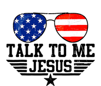 Talk To Me Jesus Glasses Usa Flag Christian Sunglasses T-Shirt