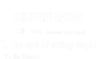 Funny Definition BidenFlation The Cost Of Voting Stupid Full-Length Apron With Pockets