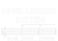 Music Literacy Matters I Like To Eat Puppies Sustainable Bucket Hat