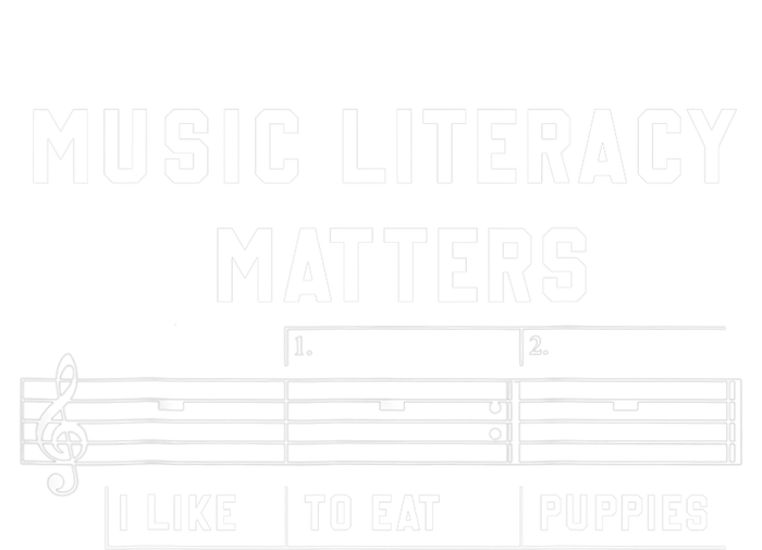 Music Literacy Matters I Like To Eat Puppies Sustainable Bucket Hat