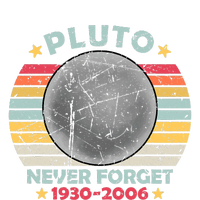 Pluto Never Forget Funny Space Vintage Retro Astronomy Ladies Essential Tank