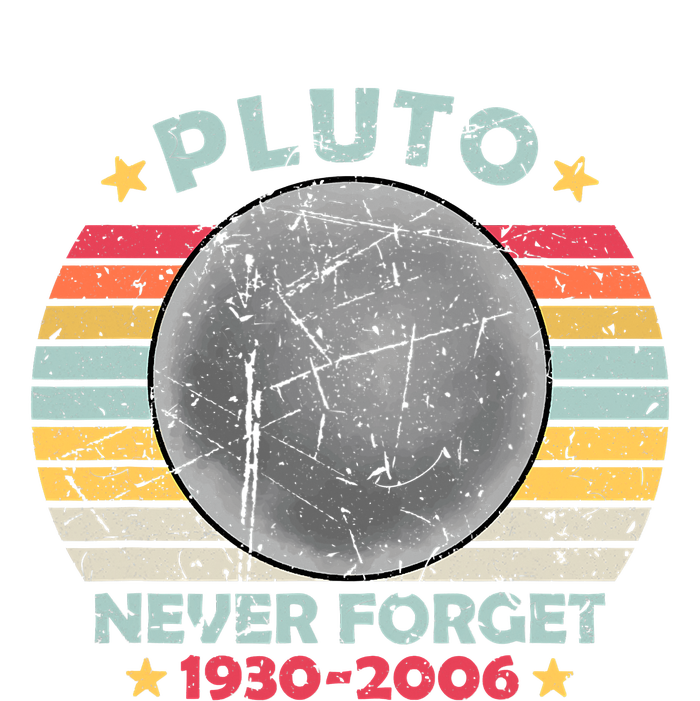 Pluto Never Forget Funny Space Vintage Retro Astronomy Ladies Essential Tank