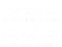 My Ex Has 3 Spirit Animals Lion Ass Cheetah Divorce Funny Valucap Bio-Washed Visor