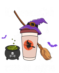 My Broomstick Runs On Coffee Gift Coffee Lover Halloween Gift Women's Tri-Blend 3/4-Sleeve Raglan Shirt