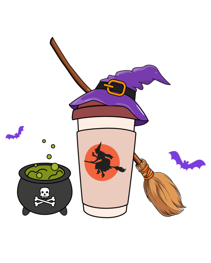 My Broomstick Runs On Coffee Gift Coffee Lover Halloween Gift Women's Tri-Blend 3/4-Sleeve Raglan Shirt