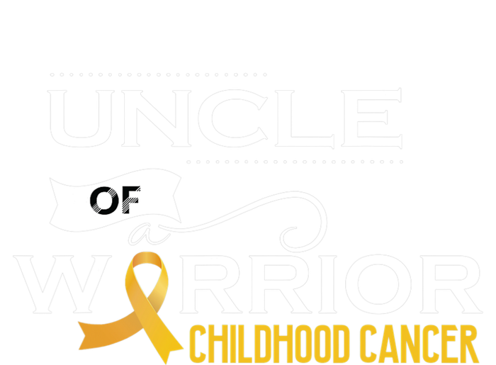 Childhood Cancer Awareness Uncle Of A Warrior T-Shirt