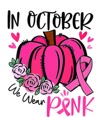 Breast Cancer Awareness In October We Wear Pink Pumpkin Premium T-Shirt