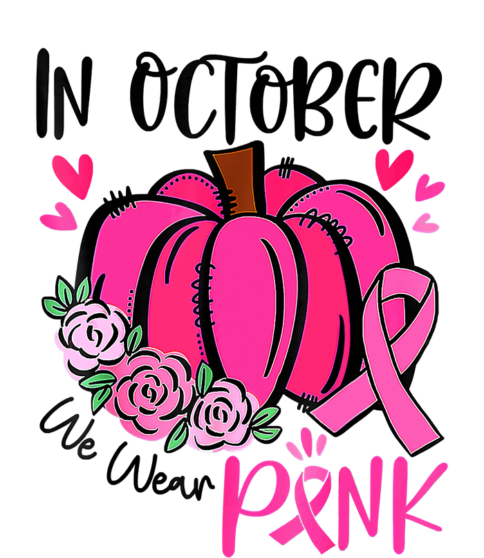 Breast Cancer Awareness In October We Wear Pink Pumpkin Premium T-Shirt