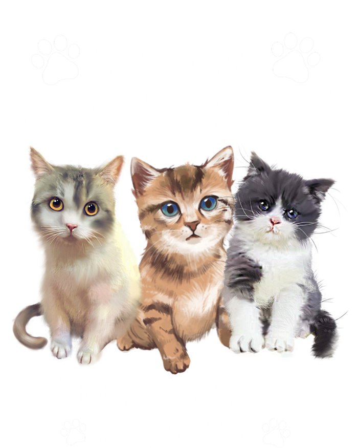 Cats Make Me Happy Hu Make My Head Hurt For Cat Lovers Gift Women's T-Shirt