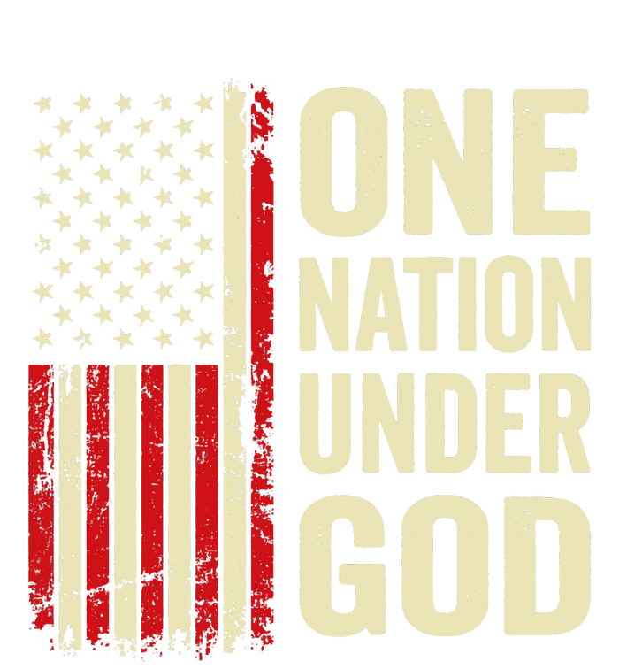 One Nation Under God Patriotic Christian USA Flag Sweatshirt